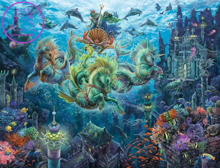 RAVENSBURGER Puzzle Podmořské kouzlo 2000 dílků