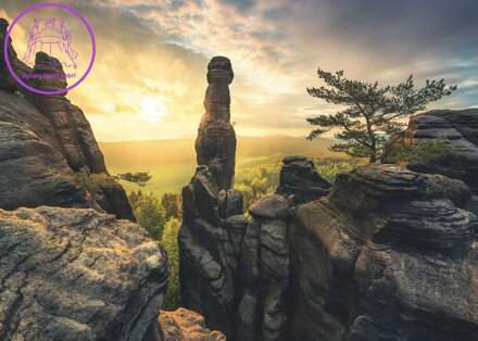 RAVENSBURGER Puzzle Labské pískovce za rozbřesku 1000 dílků