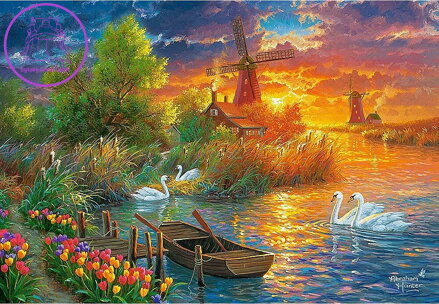 CASTORLAND Puzzle Holandská idylka 1000 dílků