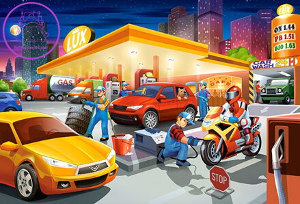 CASTORLAND Puzzle Čerpací stanice MAXI 40 dílků