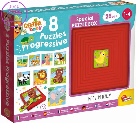 LISCIANI Progresivní puzzle Mláďata 8v1