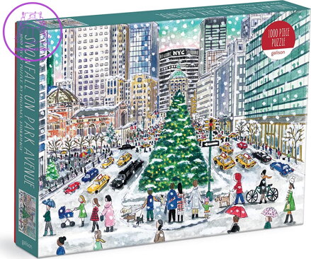 GALISON Puzzle Padající sníh na Park Avenue 1000 dílků