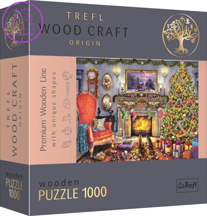 TREFL Wood Craft Origin puzzle U krbu 1000 dílků