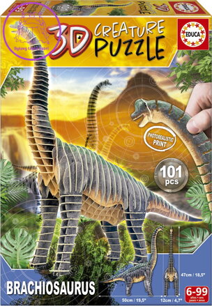 EDUCA 3D puzzle Brachiosaurus 101 dílků