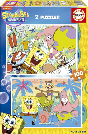 EDUCA Puzzle Sponge Bob 2x100 dílků