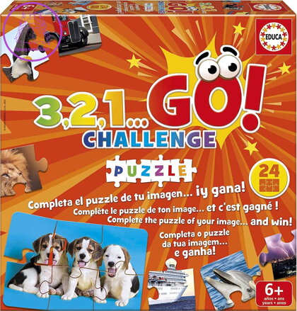 EDUCA Hra 3,2,1… GO! Challenge Puzzle