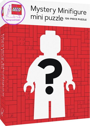 CHRONICLE BOOKS Mini Puzzle LEGO® Mystery Minifigurka (Red Edition) 126 dílků
