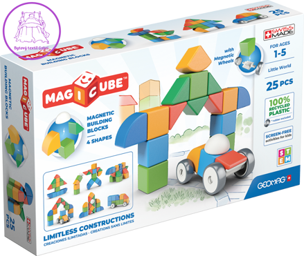 GEOMAG Magnetické kostky Magicube Shapes 25 dílů