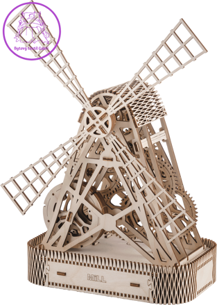 WOODEN CITY 3D puzzle Mlýn 222 dílů