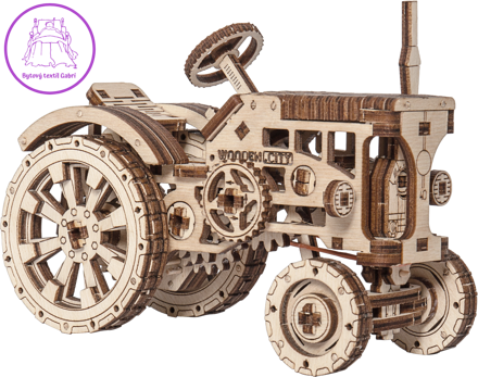 WOODEN CITY 3D puzzle Traktor 164 dílů