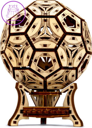 WOODEN CITY 3D puzzle Multifunkční organizér - Fotbalový míč 175 dílů