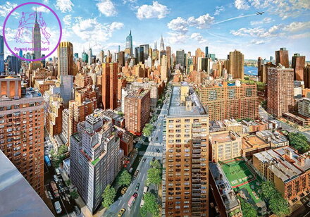 CHERRY PAZZI Puzzle Empire, New York 1000 dílků