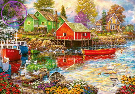 CHERRY PAZZI Puzzle Tichá zátoka 2000 dílků