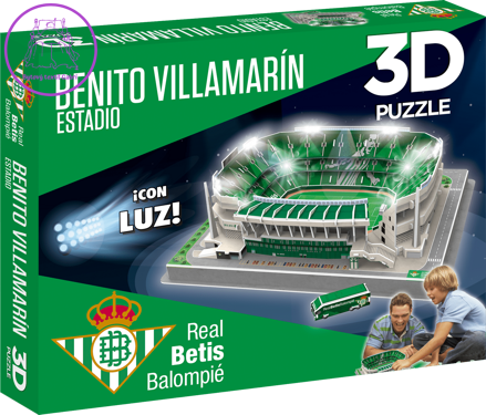 3D PUZZLE STADIUM Svítící 3D puzzle Stadion Benito Villamarín - FC Real Betis