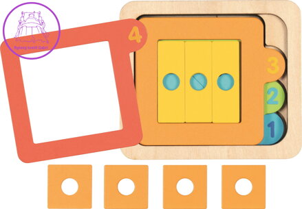 GOKI Vícevrstvá vkládačka Tvary a počítání