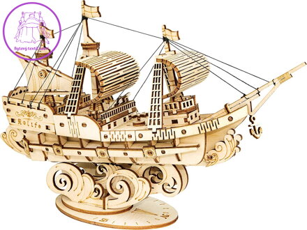 ROBOTIME Rolife 3D dřevěné puzzle Plachetnice 118 dílků