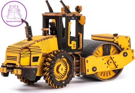 ROBOTIME Rokr 3D dřevěné puzzle Silniční válec 149 dílků
