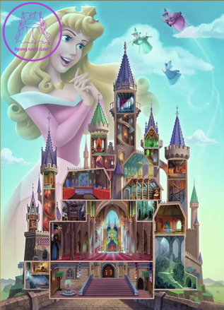 RAVENSBURGER Puzzle Disney Castle Collection: Šípková Růženka 1000 dílků