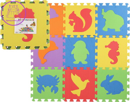 TEDDIES Pěnové puzzle Zvířátka (27x27)