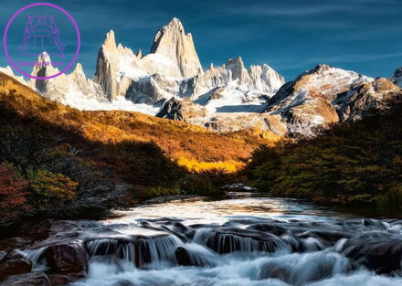 RAVENSBURGER Puzzle Dechberoucí hory: Mount Fitz Roy, Patagonie 1000 dílků