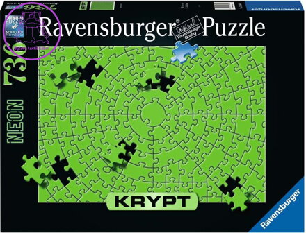 RAVENSBURGER Puzzle Krypt Neon Green 736 dílků