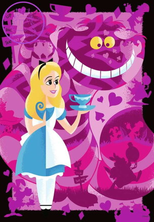 RAVENSBURGER Puzzle Disney 100 let: Alenka v říši divů 300 dílků