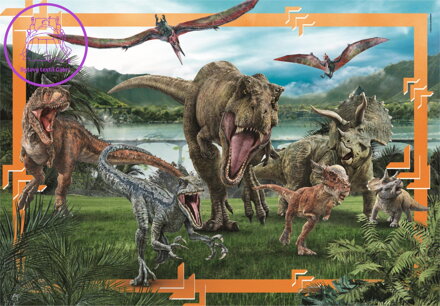 CLEMENTONI Puzzle Jurský svět MAXI 104 dílků