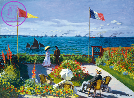BLUEBIRD Puzzle Zahrada v Sainte-Adresse (1867) 3000 dílků