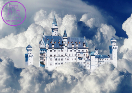 BLUEBIRD Puzzle Zámek Neuschwanstein v oblacích 500 dílků