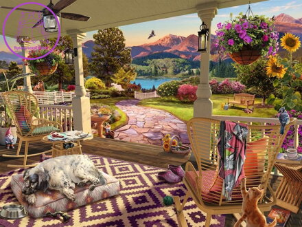 RAVENSBURGER Puzzle Útulná veranda XL 750 dílků