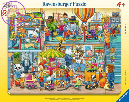 RAVENSBURGER Puzzle Zvířecí hračkářství 35 dílků