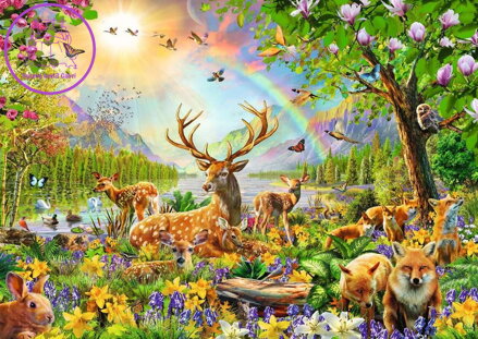 RAVENSBURGER Puzzle Lesní zvířata XXL 200 dílků