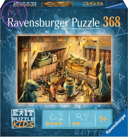 RAVENSBURGER Únikové EXIT KIDS puzzle Egypt 368 dílků