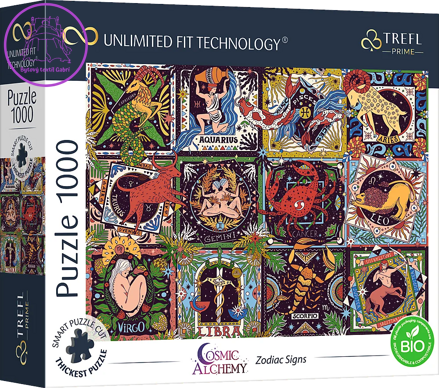 TREFL Puzzle UFT Vesmírná magie: Znamení zvěrokruhu 1000 dílků