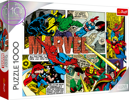TREFL Puzzle Disney 100 let: Neporazitelní Avengers 1000 dílků
