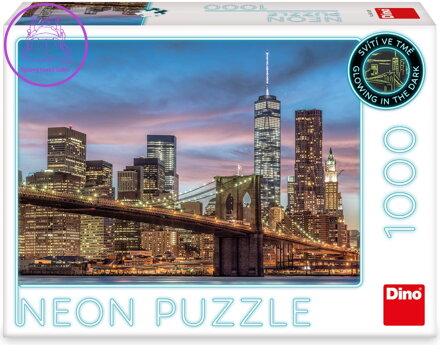 DINO Svítící puzzle New York 1000 dílků
