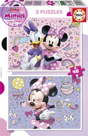 EDUCA Puzzle Minnie 2x48 dílků