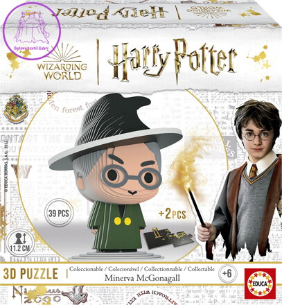 EDUCA 3D puzzle Harry Potter: Minerva McGonagallová 39 dílků