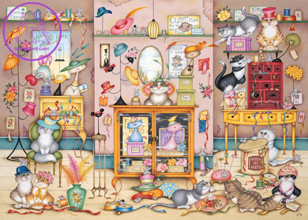 GIBSONS Puzzle Klobouky od Hetty 500 dílků