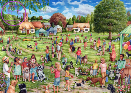 GIBSONS Puzzle Vesnická psí soutěž 1000 dílků