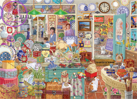 GIBSONS Puzzle Veritino starožitnictví 1000 dílků