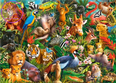 CASTORLAND Puzzle Úžasná zvířata 180 dílků