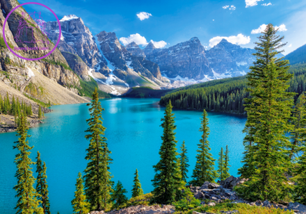 CASTORLAND Puzzle Jaro u jezera Moraine, Kanada 500 dílků