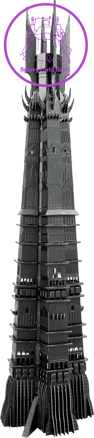 METAL EARTH 3D puzzle Pán prstenů: Orthanc (ICONX)