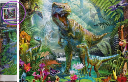 Norimpex Diamantové malování Dinosauří svět 30x40cm