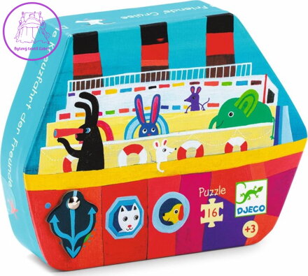 DJECO Puzzle Plavba parníkem 16 dílků