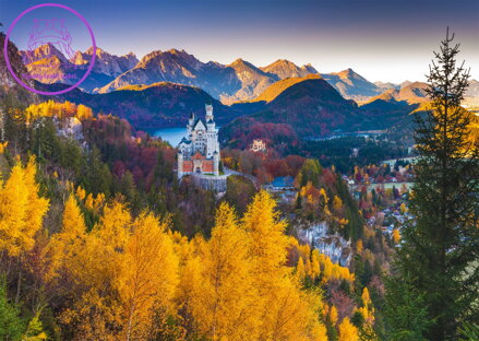 SCHMIDT Puzzle Podzimní Neuschwanstein 1000 dílků