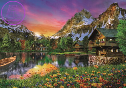 CLEMENTONI Puzzle Jezero v Alpách 6000 dílků