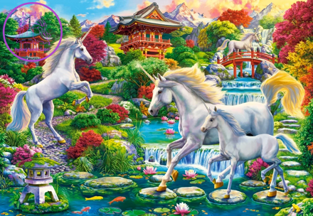 CASTORLAND Puzzle Zahrada jednorožců 1500 dílků