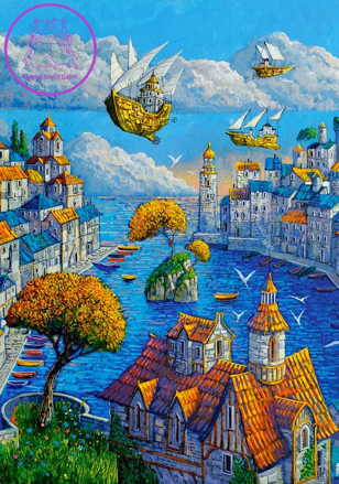 CASTORLAND Puzzle Art Collection: Přístav 500 dílků